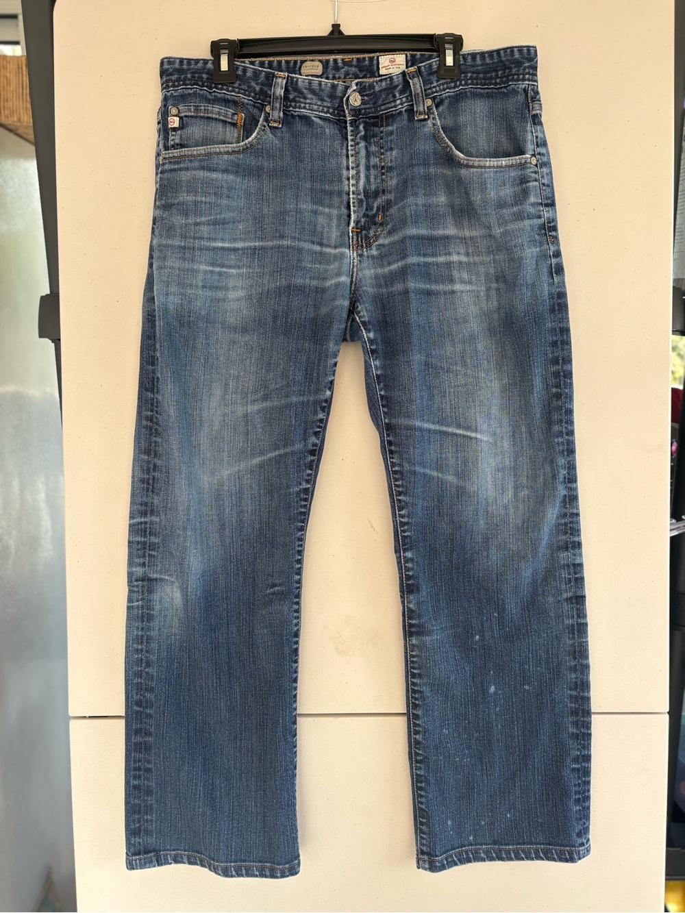 AG Adriano Goldschmied The Protege Straight Jeans 1 Yr Freshman Wash Size 36x2